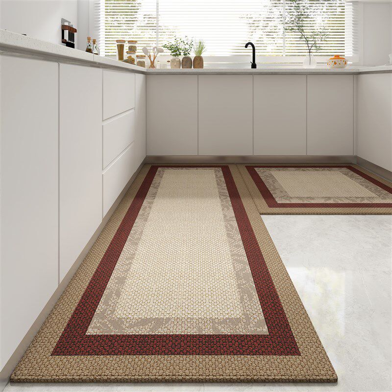 Kitchen-specific floor mats, high-end household strip carpets, oil-absorbing and water-absorbing, dirt-resistant, non-slip, water-absorbing mats, door mats