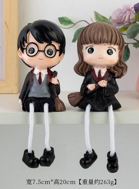 新款创意情侣吊脚k娃娃摆件现代简约客厅房间隔板墙面柜家居装饰