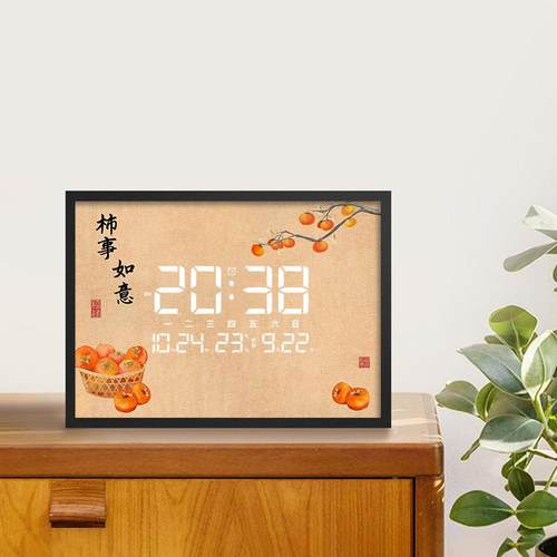 电子钟放表挂钟厅F98TTTMH房摆式迷你客台式万年历数字时钟桌面摆 - 图2