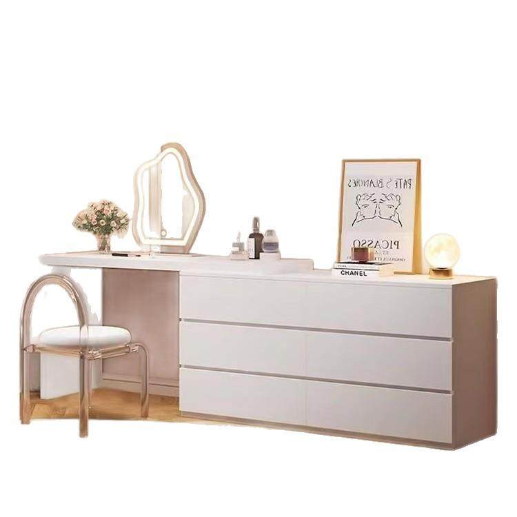 梳妆台斗柜一体卧室简WVW约柜现代化书桌化妆台化柜床尾可伸缩妆,淘宝优惠券,粉丝福利购,淘宝优惠卷