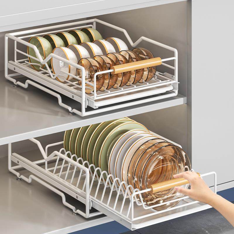 沥厨碗碟收纳架橱内柜置抽房屉式放碗盘拉篮抽拉碗架盘GEF子水置,淘宝优惠券,粉丝福利购,淘宝优惠卷