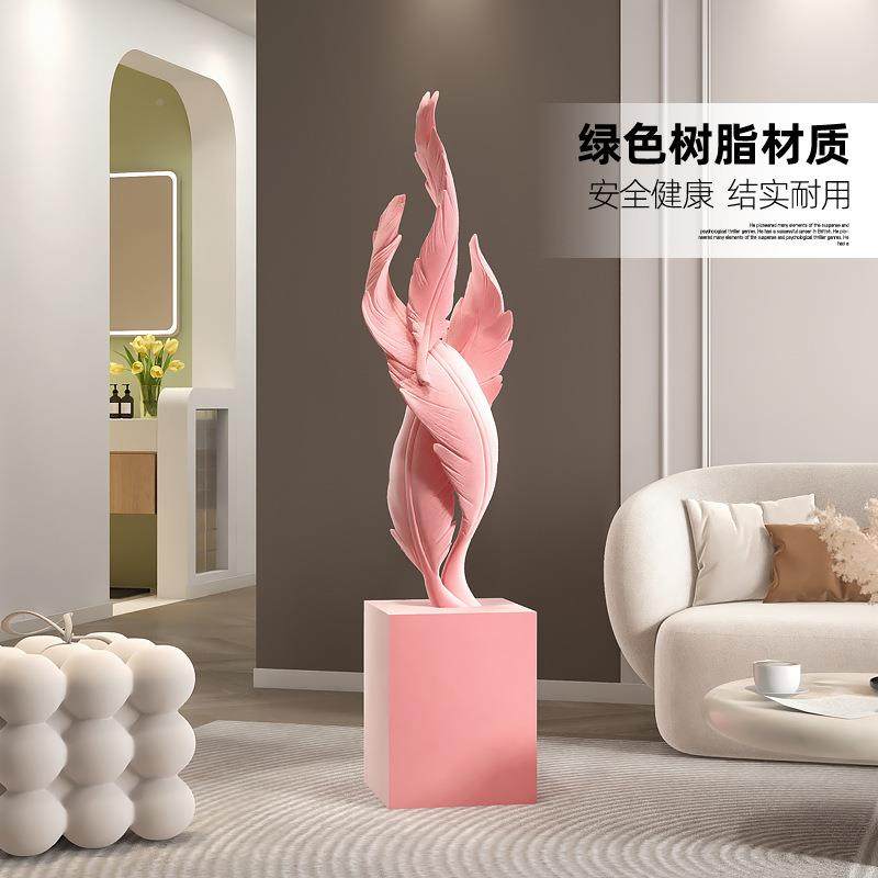 大型边羽毛落地摆厅电件艺术工艺品家居饰品客玄关视柜沙发zls221,淘宝优惠券,粉丝福利购,淘宝优惠卷