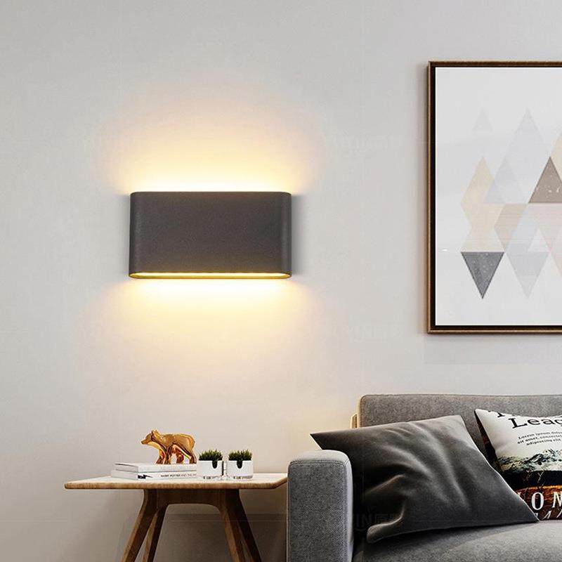 铝0led下发光户外防水上壁灯室外庭院廊防潮过道走楼梯阳台材壁灯,淘宝优惠券,粉丝福利购,淘宝优惠卷