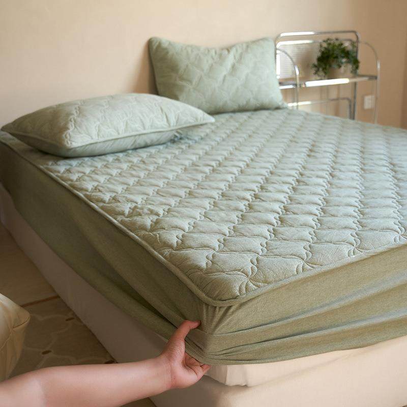 全棉A类色织大豆纤维水洗棉夹棉单床笠纯棉床罩隔脏床垫保护套,淘宝优惠券,粉丝福利购,淘宝优惠卷