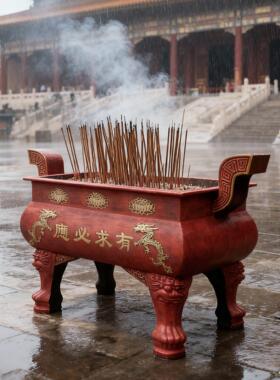 长方形香炉大型铸铁宗祠