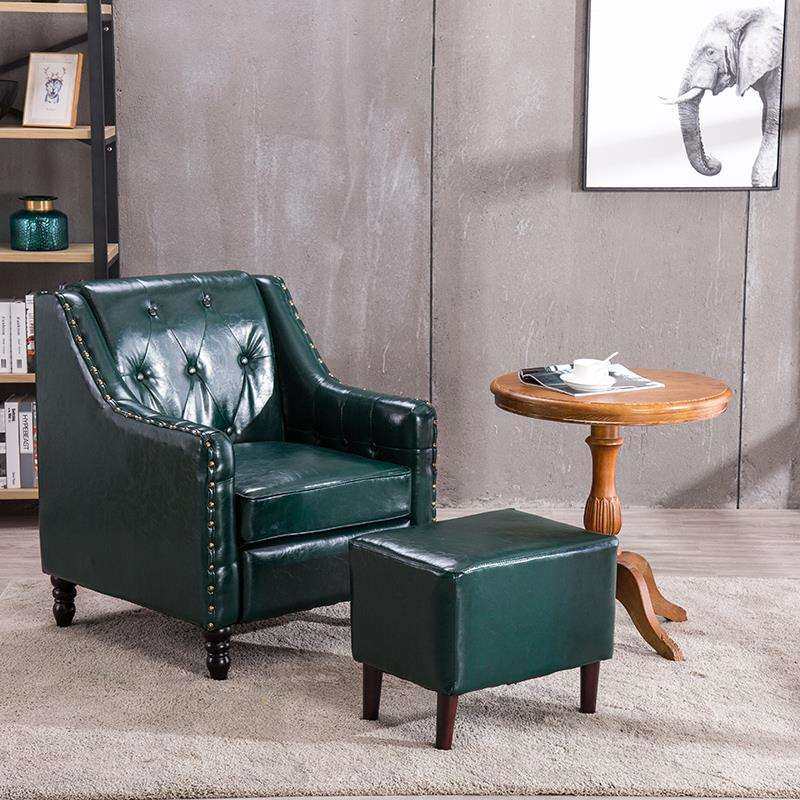 欧式单人沙发美式客厅小户型组合咖啡厅双人西餐桌椅复古酒吧沙发,淘宝优惠券,粉丝福利购,淘宝优惠卷