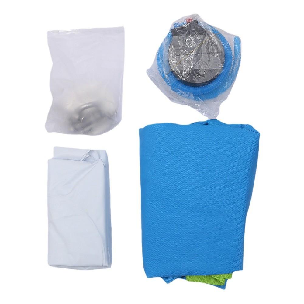 儿童便携式充气秋千吊椅 创意户外懒人吊床 彩色加厚降落伞布床 - 图3