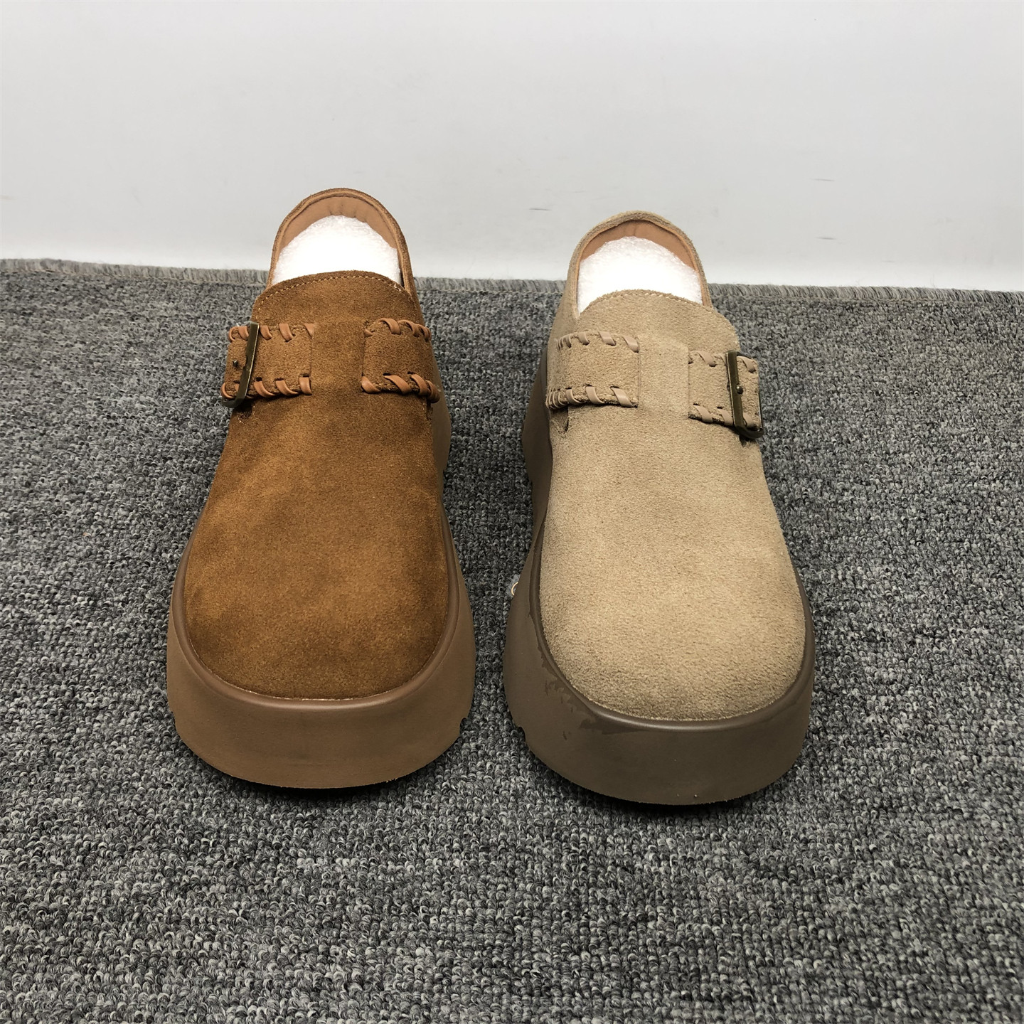 品牌撤柜真皮复古厚底博肯鞋女2025新款磨砂牛皮厚底轻便乐福鞋潮,淘宝优惠券,粉丝福利购,淘宝优惠卷