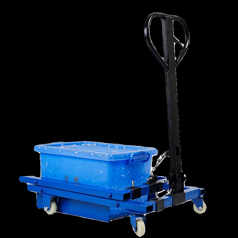 塑料筐叉车周转筐搬运u车蔬菜筐鸡蛋筐小型家用转运小推车 - 图3