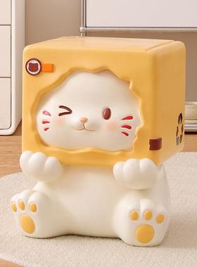 饰意创猫咪换鞋凳用摆件入户玄关客厅MM7078茶几板凳家小凳子新家