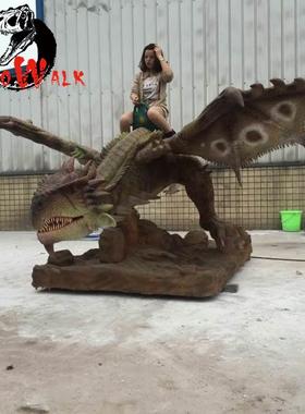 真龙模型观摆件东方飞龙DW-100仿电子恐景龙出租恐龙中国龙恐制作