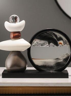 高端厅流沙摆762H287Z玄件客酒柜电视柜关装饰品办公画室旺事业运