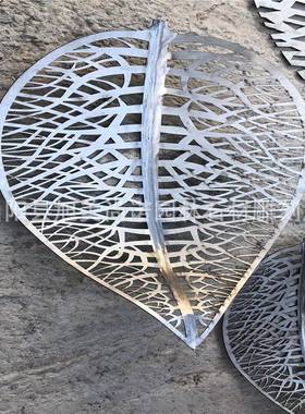 塑锈不锈钢树叶雕塑园铁艺林景观金属雕各7836种大型不钢摆件