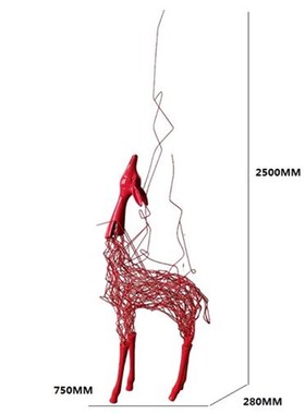 不锈钢镂空梅花鹿雕塑草坪园林z酒店售楼部艺术装饰户外镂空鹿摆