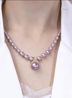 【轻奢专柜】独特设计感法式精致优雅大气女王珠珠项链