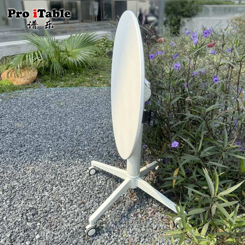 谱乐Proitable小圆桌洽谈桌休闲会客桌移动升降桌餐桌茶几两用 - 图1