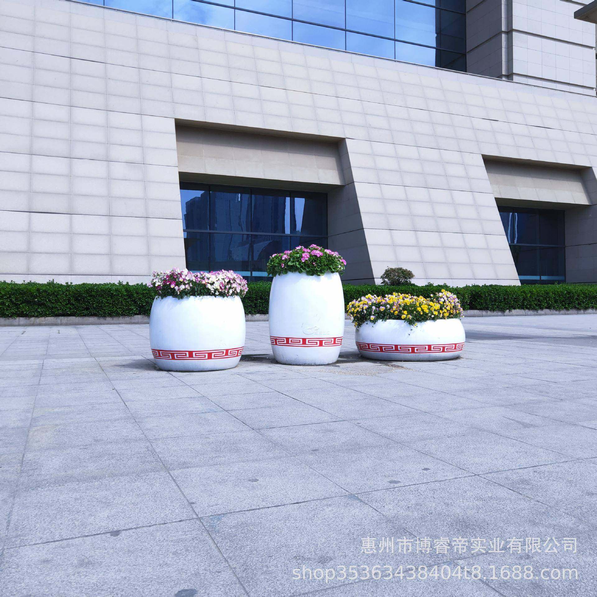 玻璃钢户外花盆商场花钵广场落地花瓶组合市政园林玻璃钢花箱美陈,淘宝优惠券,粉丝福利购,淘宝优惠卷
