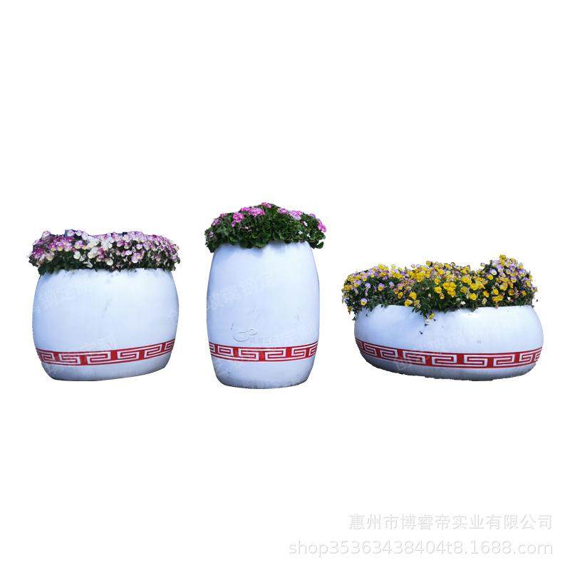 玻璃钢户外花盆商场花钵广场落地花瓶组合市政园林玻璃钢花箱美陈,淘宝优惠券,粉丝福利购,淘宝优惠卷