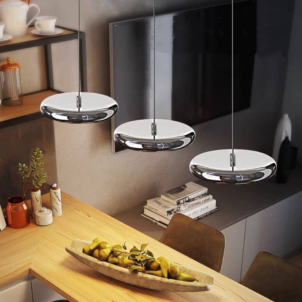 现代大轻奢极简餐吊灯意厅大气利设计495师款别墅样板岛房台吧台 - 图0