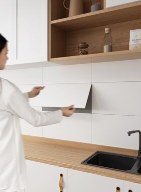 仿铝塑板墙贴自粘柔光肌肤釉面瓷砖贴厨房防油卫生间防水防潮墙纸