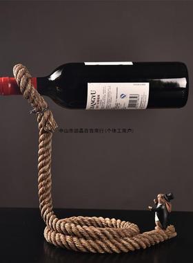 包邮创简意电红酒架家居约客厅餐厅视ltao6559装饰样板房工艺品艺