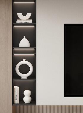 档现代简约高酒摆柜家居软装饰品套装客厅电柜办公室书视简约组合