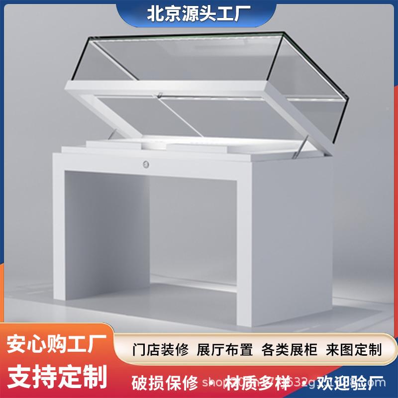 Museum glass display cabinet cultural relics 123 antique calligraphy and painting artwork glass display cabinet corporate exhibition hall counter cabinet exhibition