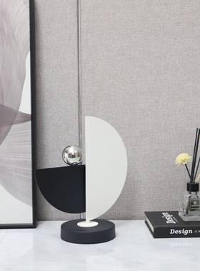 现代饰简约创意金属几何半圆装卧室厅客茶几0181桌面家玄关书房居