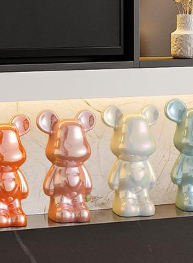 50C暴M力熊入门blx玄间关摆件大轻奢高档号客厅电视柜服装店直播