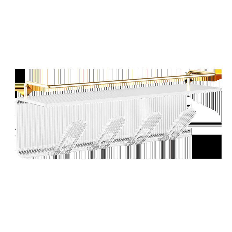 轻奢一家四口牙刷架子置物架2023新款高级亚克力牙杯免打孔壁挂式 - 图2