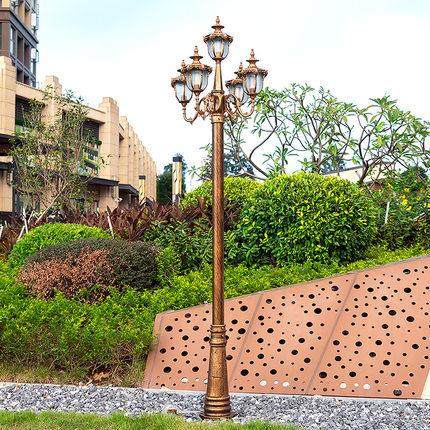 欧式户外庭院灯防水花园别墅高杆照明路灯室外公园广场复古景观灯,淘宝优惠券,粉丝福利购,淘宝优惠卷