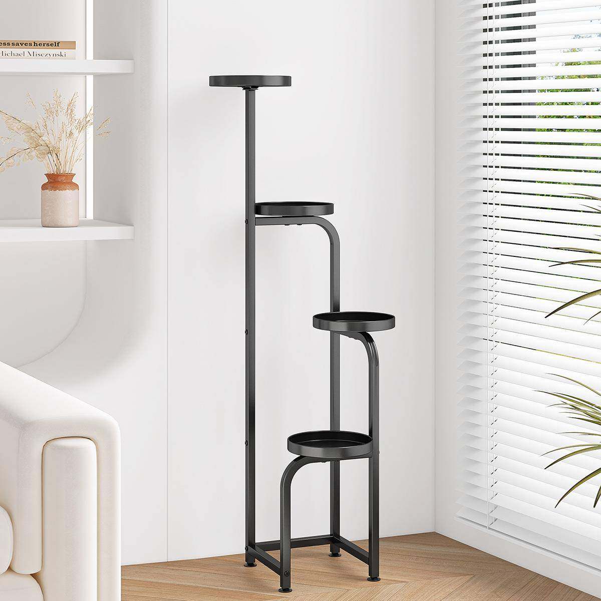 花客厅落地式阳台架置物架户子外多肉铁艺金属花托架花架H924多盆,淘宝优惠券,粉丝福利购,淘宝优惠卷