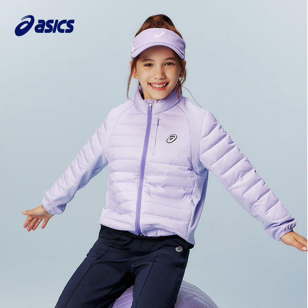 ASICS/亚瑟士儿童25年新款拼接弹力羽绒外套轻量保暖百搭防泼水,淘宝优惠券,粉丝福利购,淘宝优惠卷