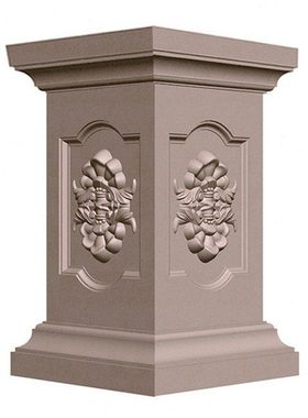 欧式别墅庭院方柱墩模具罗马柱方柱水泥现浇立柱阳台栏杆柱脚摸具