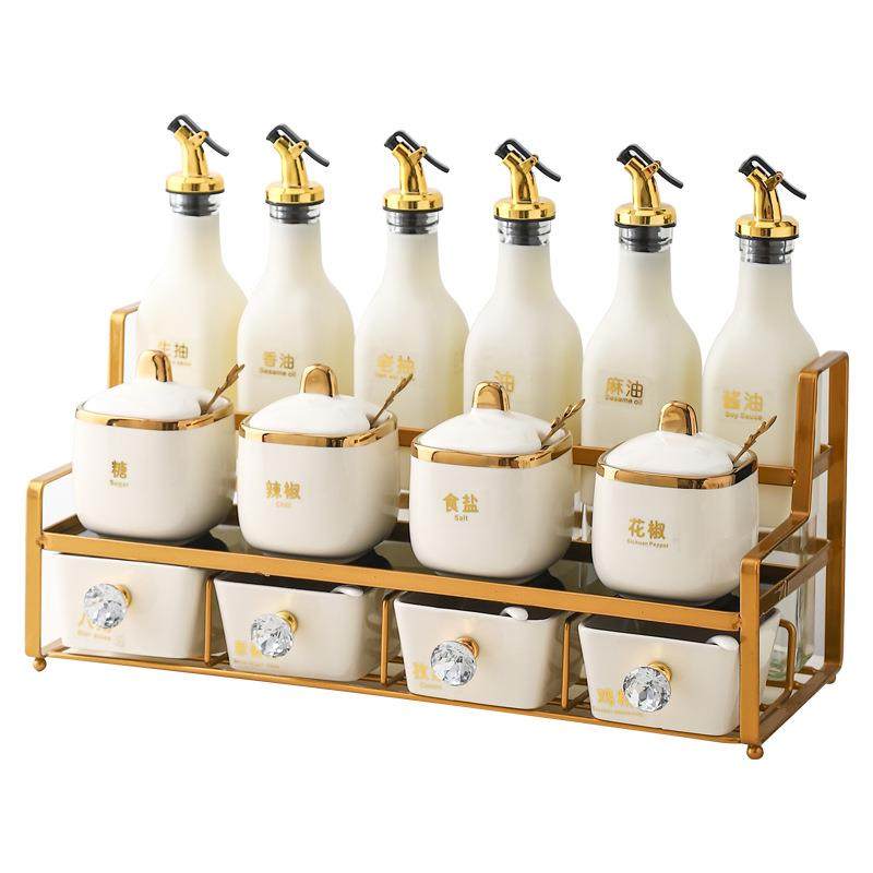 奢家调味品收纳全厨套房00125481酱醋油瓶陶瓷调料罐抽屉式调用料,淘宝优惠券,粉丝福利购,淘宝优惠卷