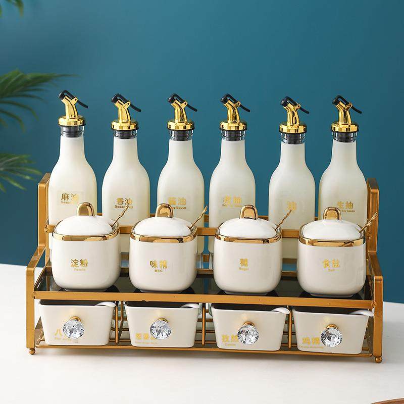 奢家调味品收纳全厨套房00125481酱醋油瓶陶瓷调料罐抽屉式调用料,淘宝优惠券,粉丝福利购,淘宝优惠卷