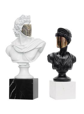 视新款摆件古希腊人像像样板房间软客ewm5WC3n厅玄关摆电柜装饰件