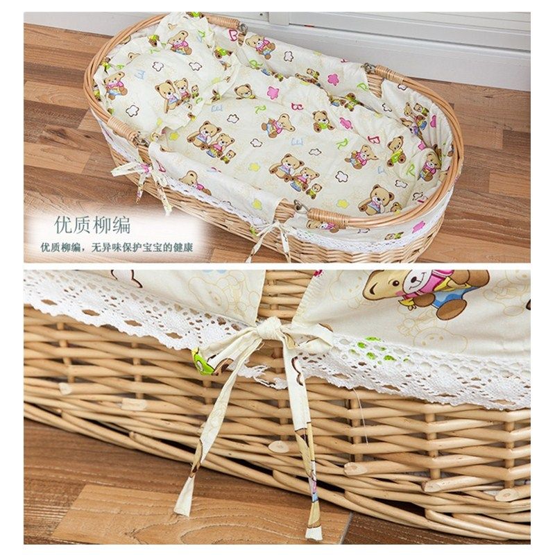 爆款新生婴儿提篮便携婴儿篮藤柳编睡篮车载婴儿手提篮宝宝摇篮床,淘宝优惠券,粉丝福利购,淘宝优惠卷