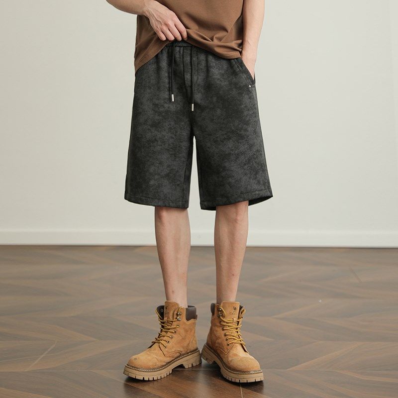 美式复古高街短裤男夏季潮牌休闲运动裤子宽松直筒中裤百搭五分裤,淘宝优惠券,粉丝福利购,淘宝优惠卷
