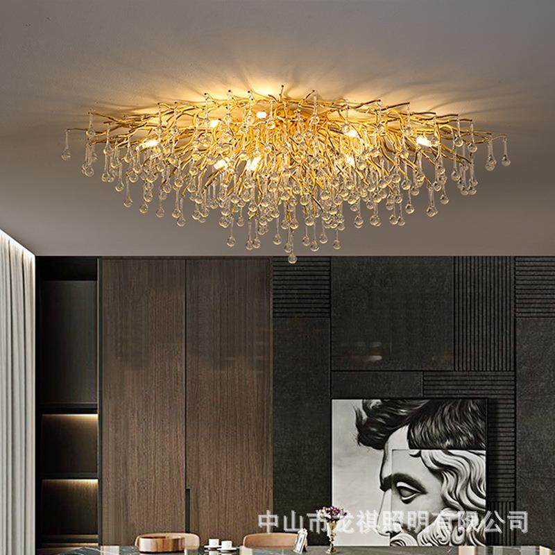 意大生树卧枝轻奢客厅大灯室灯具利798时尚创意个性房间水仿晶吸,淘宝优惠券,粉丝福利购,淘宝优惠卷