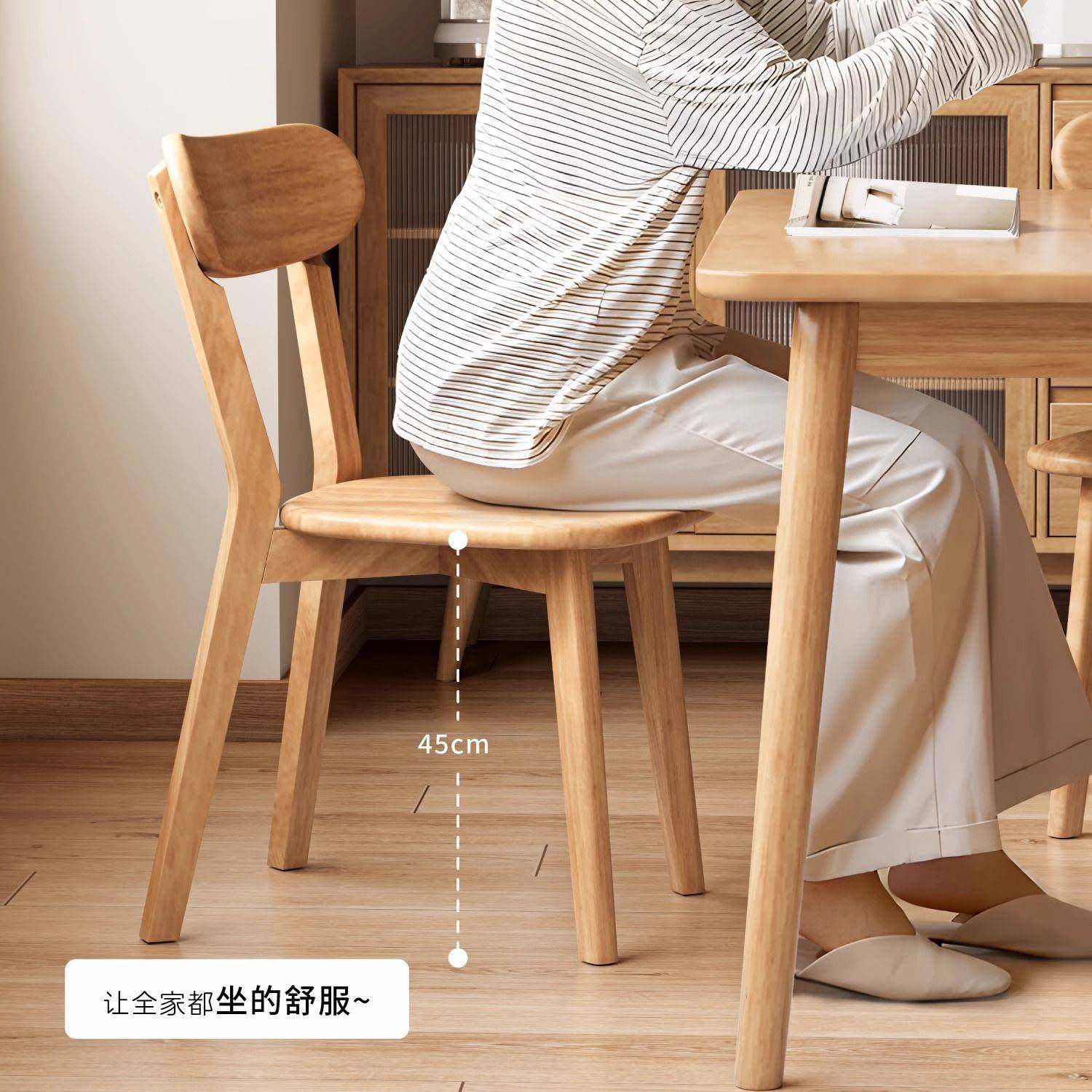 木实椅子家用餐靠PBN背餐桌椅商用简约复古餐凳厅子意椅式洽谈g^,淘宝优惠券,粉丝福利购,淘宝优惠卷