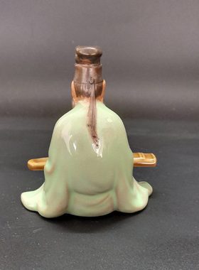 陶瓷工艺品摆设  弹琴 现代家居装饰品人物艺术石湾公仔客厅摆件