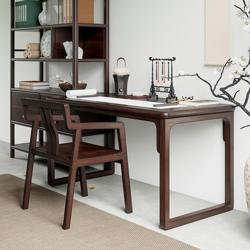 新中式实木茶桌椅组合客厅禅意茶室桌泡茶桌办公室功夫茶几小茶台 - 图3