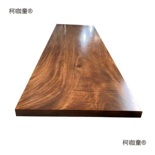 北美黑胡桃木桌板原木大板转角桌面板台面板置物柜搁板实木麦太保 - 图3