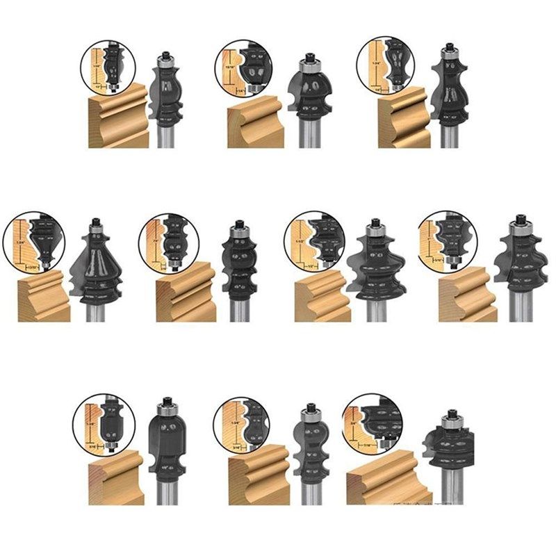 木工铣刀榫合刀10件套花线刀扶手刀花边刀线条刀柜门顶线刀雕刻机,淘宝优惠券,粉丝福利购,淘宝优惠卷