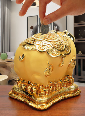 树脂金猪存钱罐儿童储钱罐可取福猪店铺柜台招财摆件摆设高档礼品