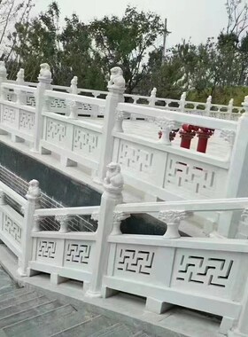 大桥石护栏石栏杆  景区桥梁河道安全护栏 别墅阳台石围栏