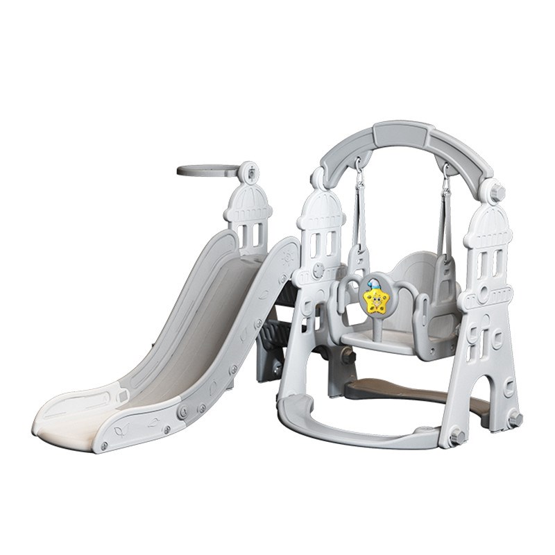 滑滑梯儿童室内家庭用秋千海洋球泳池二合一宝宝多功能小型玩具 - 图3