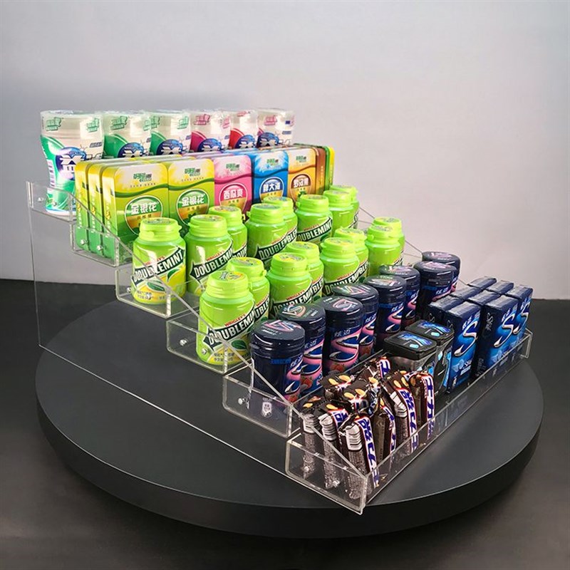 便利店饮料柜架子展示架小卖部桌面梯形架超市收银台小商店小货架 - 图3