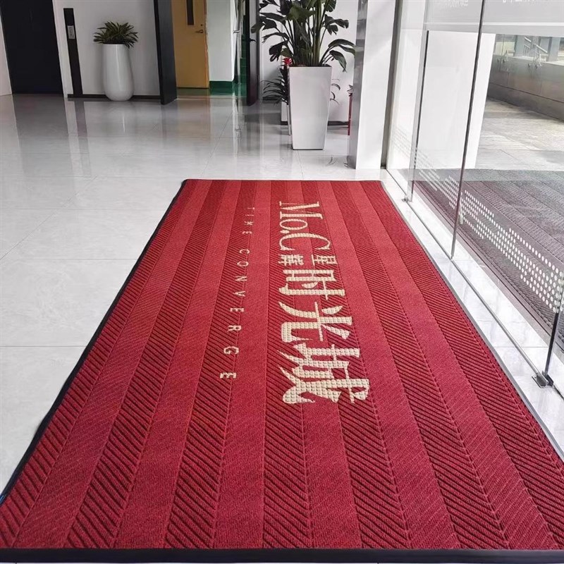 轮胎纹地毯定制LOGO商业门口进门地垫入户门垫大堂售楼处防滑脚垫 - 图1